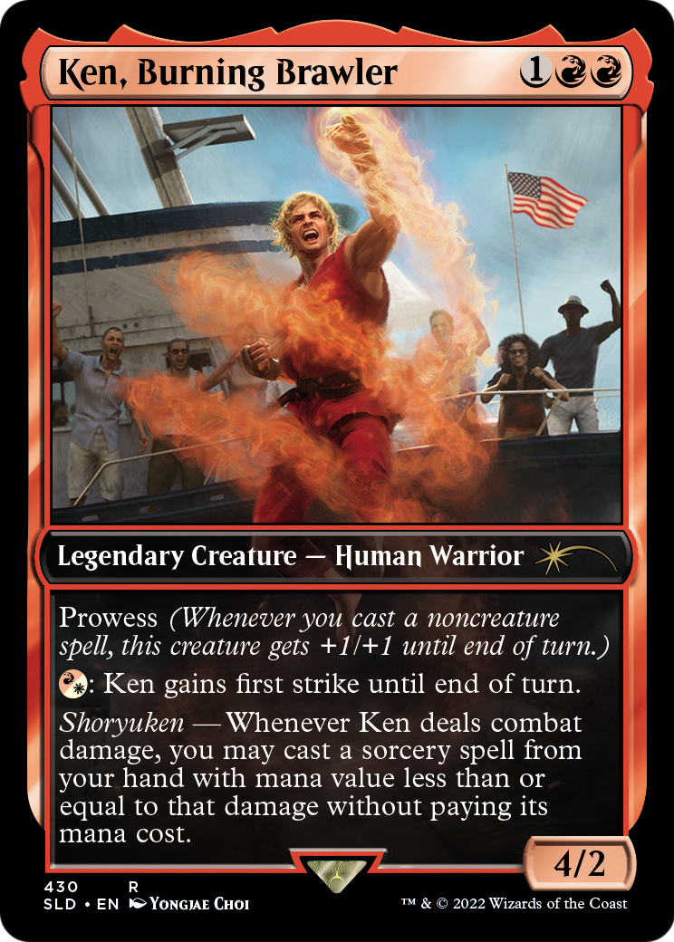 Ken, Burning Brawler (SLD-430) - Secret Lair Drop / Ken, Burning Brawler