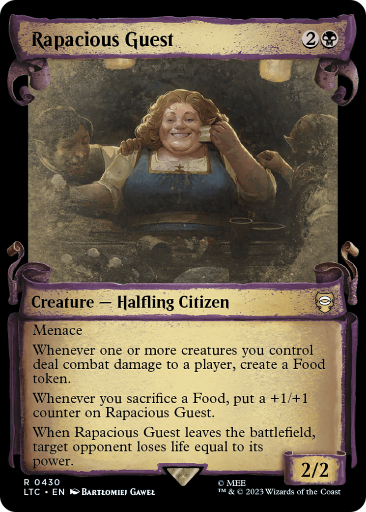 Rapacious Guest (Showcase Scrolls) (LTC-430) - Tales of Middle-earth Commander: (Showcase) Foil