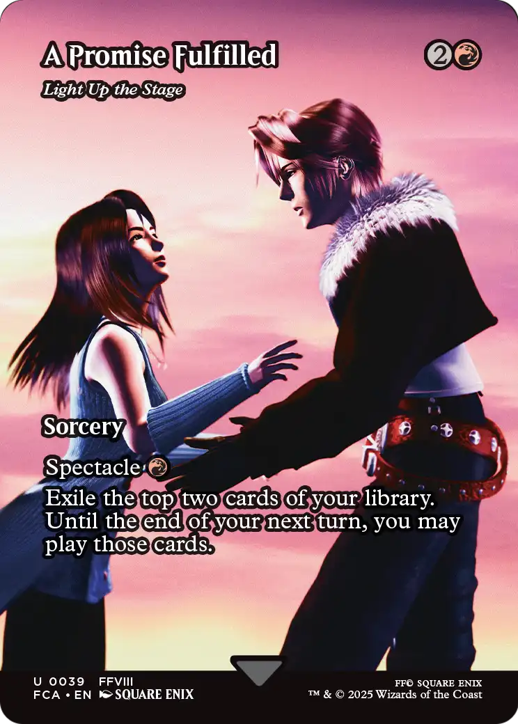 A Promise Fulfilled - Light Up the Stage (Showcase) (FCA-039) - FINAL FANTASY: Through the Ages / A Promise Fulfilled (Borderless)
