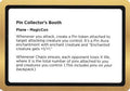 Pin Collector's Booth (Black Lotus Unknown Planechase) (OVER-) - Oversize Cards