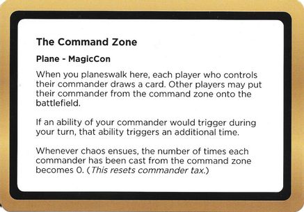 The Command Zone (Black Lotus Unknown Planechase) (OVER-) - Oversize Cards