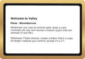 Welcome to Valley (Black Lotus Unknown Planechase) (OVER-) - Oversize Cards