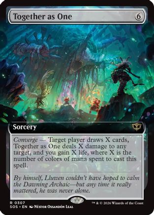 Together as One (Extended Art) (SOS-307) - Secrets of Strixhaven