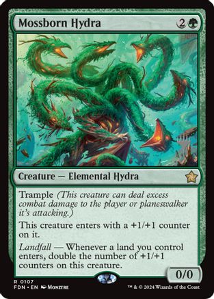 Mossborn Hydra (PPECL-107) - Promo Pack: Lorwyn Eclipsed Foil