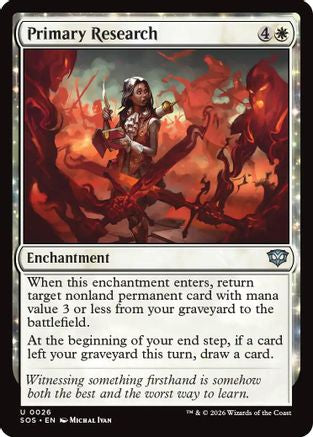 Primary Research (SOS-026) - Secrets of Strixhaven Foil