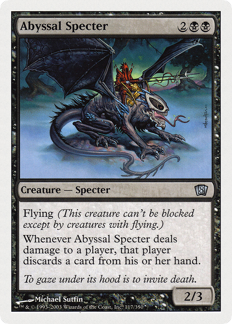 Abyssal Specter (8ED-117) - 8th Edition Foil
