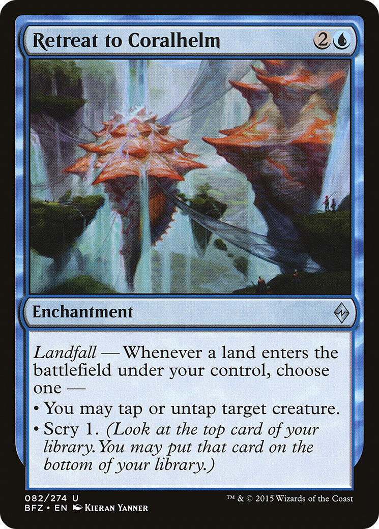 Retreat to Coralhelm (BFZ-082) - Battle for Zendikar