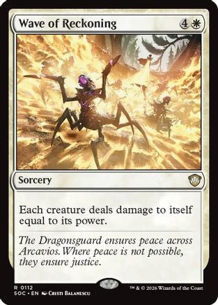 Wave of Reckoning (SOC-112) - Commander: Secrets of Strixhaven