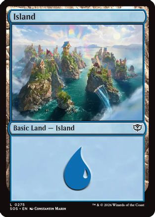 Island (0275) (SOS-275) - Secrets of Strixhaven Foil
