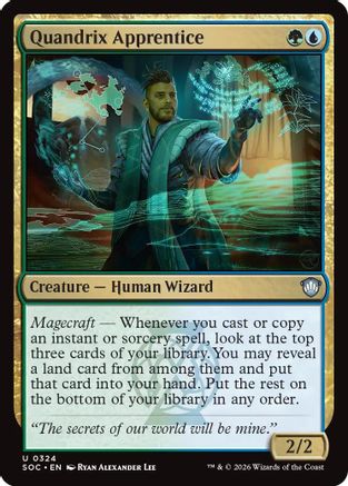 Quandrix Apprentice (SOC-324) - Commander: Secrets of Strixhaven