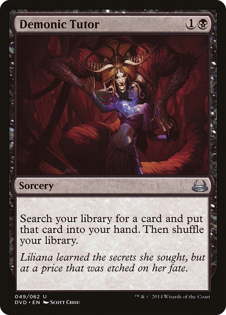 Demonic Tutor (DD3-049) - Duel Decks Anthology: Divine vs. Demonic