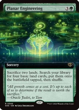 Planar Engineering (Extended Art) (SOS-340) - Secrets of Strixhaven Foil