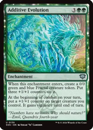 Additive Evolution (SOS-139) - Secrets of Strixhaven Foil