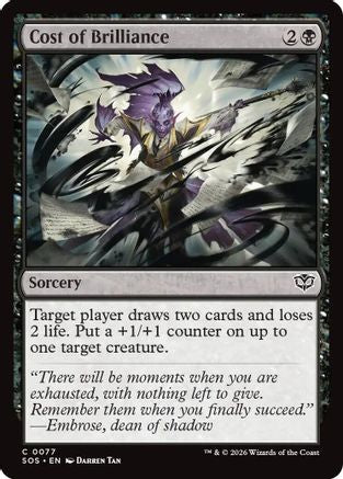 Cost of Brilliance (SOS-077) - Secrets of Strixhaven Foil