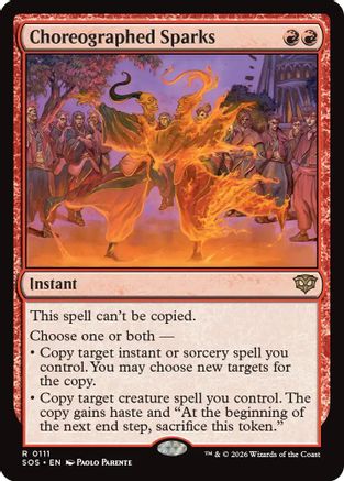 Choreographed Sparks (SOS-111) - Secrets of Strixhaven Foil