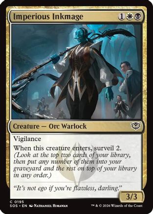 Imperious Inkmage (SOS-195) - Secrets of Strixhaven Foil