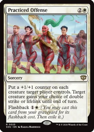 Practiced Offense (PPSOS-025) - Promo Pack: Secrets of Strixhaven
