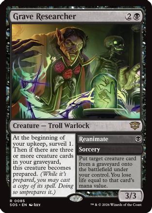 Grave Researcher (PPSOS-085) - Promo Pack: Secrets of Strixhaven
