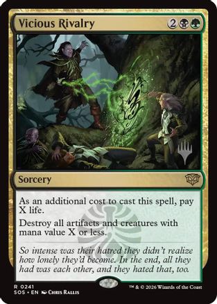 Vicious Rivalry (PPSOS-241) - Promo Pack: Secrets of Strixhaven Foil