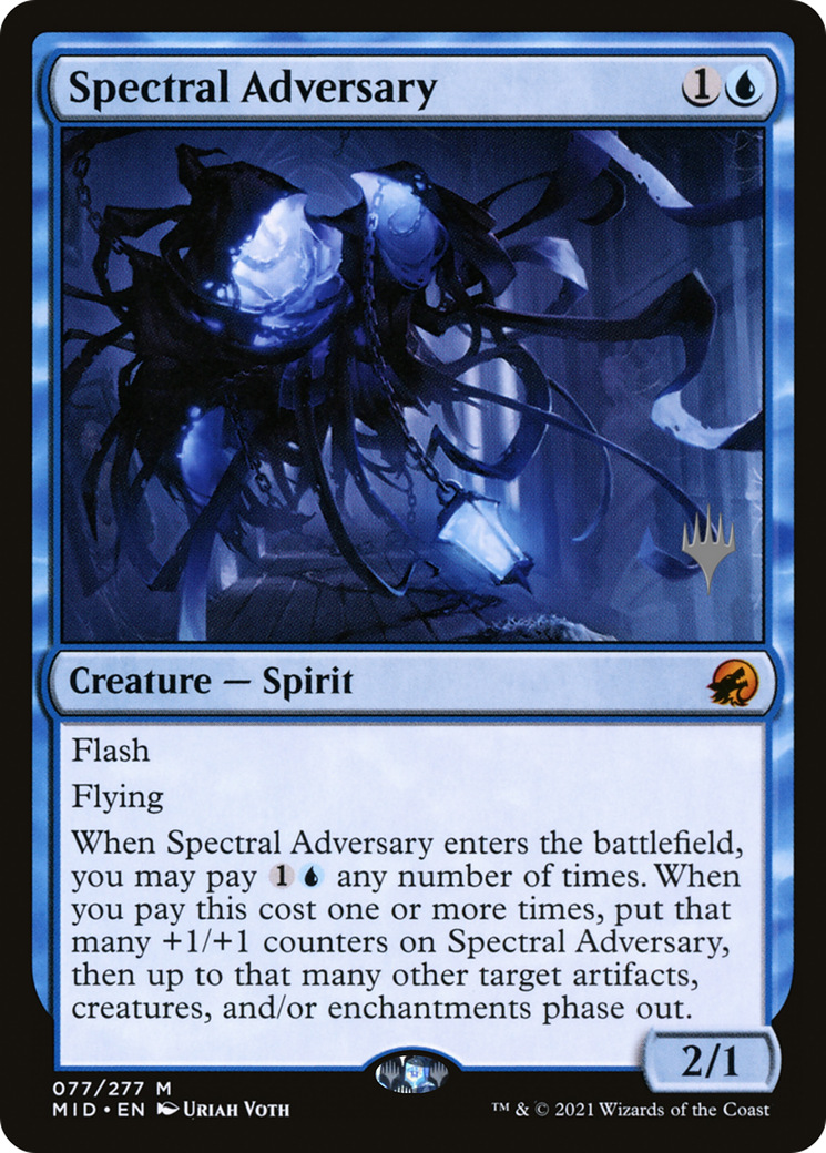 Spectral Adversary (PPMID-077) - Innistrad: Midnight Hunt Promos