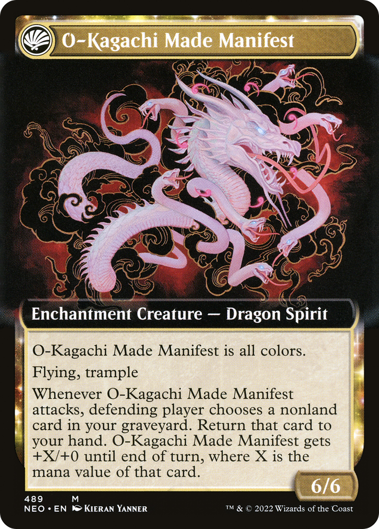 The Kami War (Extended Art) (NEO-489) - Kamigawa: Neon Dynasty: (Extended Art, fandfc, enchantment) Foil