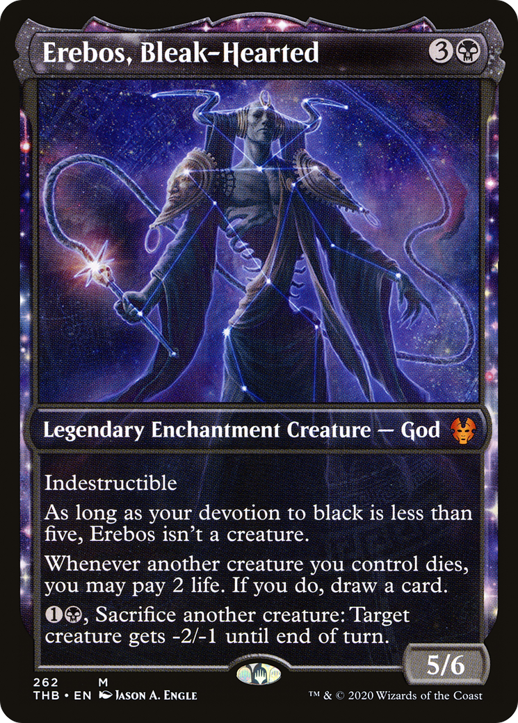 Erebos, Bleak-Hearted (Showcase) (THB-262) - Theros Beyond Death: (enchantment, Showcase)