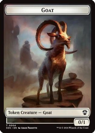 Goat // Fungus Beast Double-Sided Token (SOC-4 // 17) - Commander: Secrets of Strixhaven