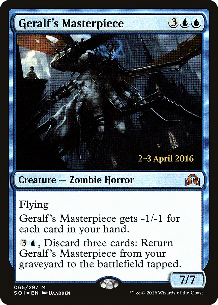 Geralf's Masterpiece (PRE-65S) - Shadows over Innistrad Promos Foil