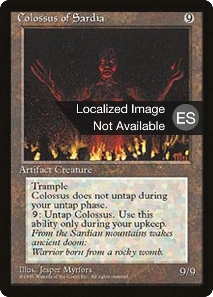 Colossus of Sardia (4BB-) - Fourth Edition Foreign Black Border