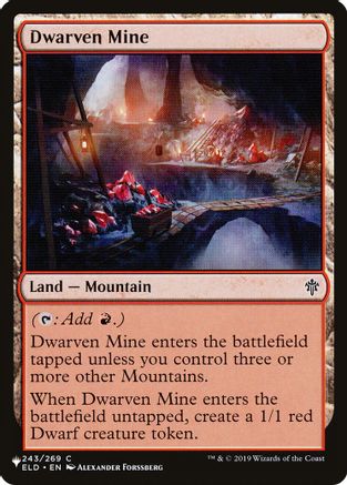 Dwarven Mine (LIST-243) - The List Reprints