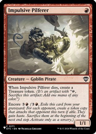 Impulsive Pilferer (LIST-171) - The List Reprints