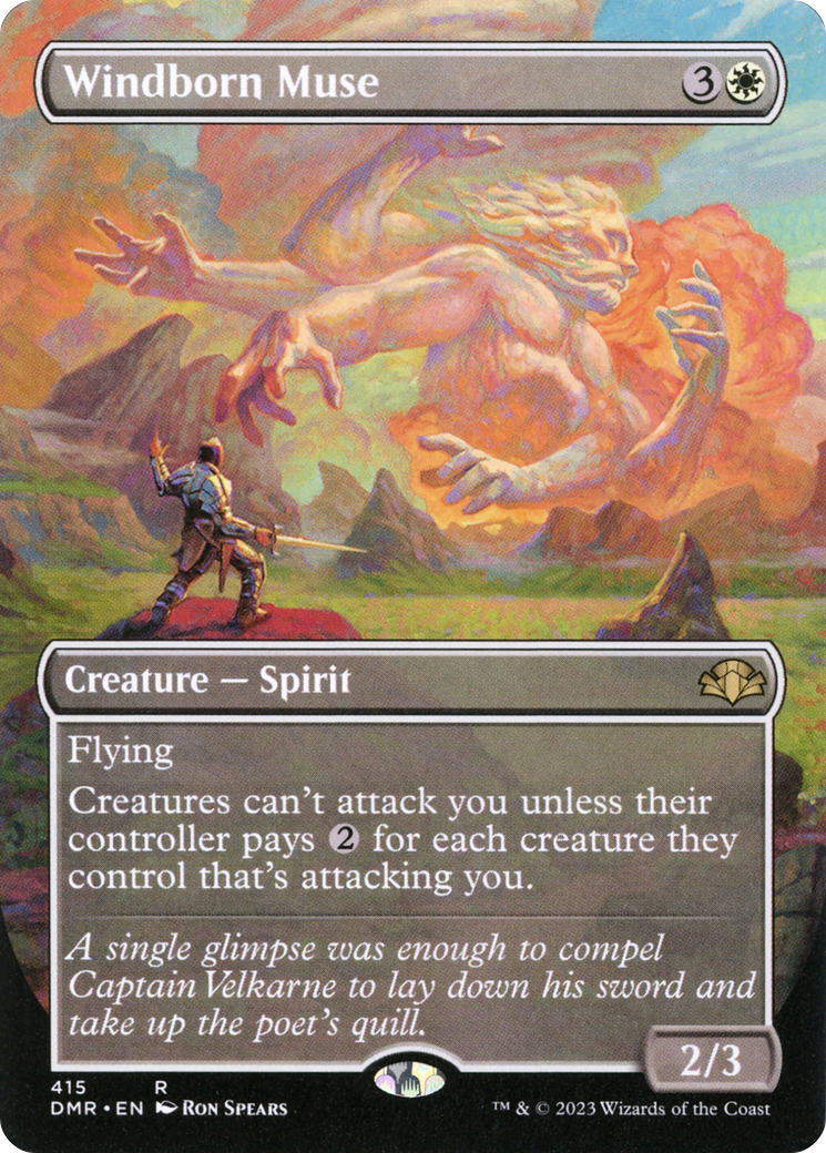 Windborn Muse (Borderless) (DMR-415) - Dominaria Remastered Foil