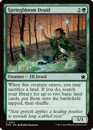Springbloom Druid (0767) (FDN-767) - Foundations