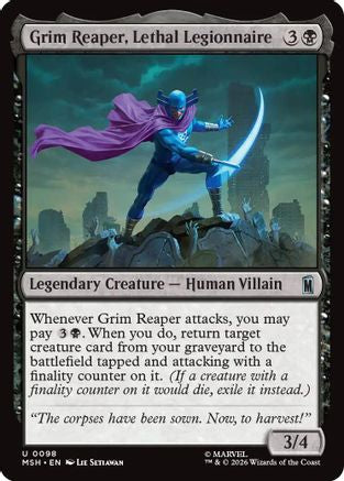 Grim Reaper, Lethal Legionnaire (MSH-098) - Marvel Super Heroes
