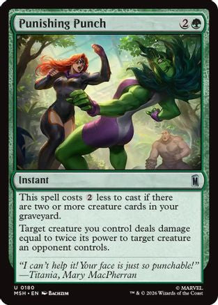 Punishing Punch (MSH-180) - Marvel Super Heroes Foil