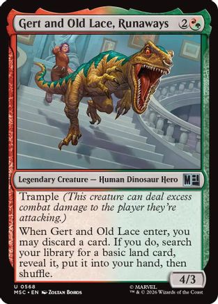 Gert and Old Lace, Runaways (MSC-568) - Commander: Marvel Super Heroes