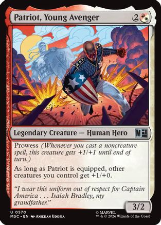 Patriot, Young Avenger (MSC-570) - Commander: Marvel Super Heroes Foil