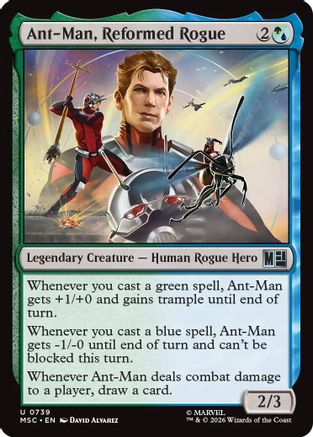 Ant-Man, Reformed Rogue (MSC-739) - Commander: Marvel Super Heroes