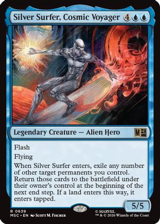Silver Surfer, Cosmic Voyager (MSC-639) - Commander: Marvel Super Heroes Foil