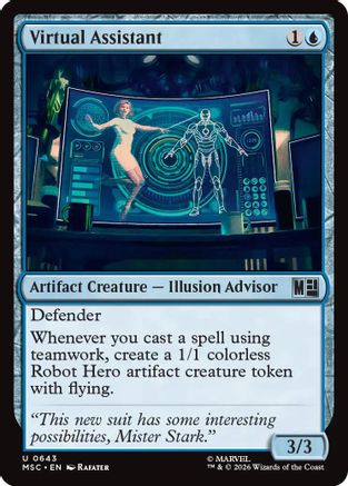 Virtual Assistant (MSC-643) - Commander: Marvel Super Heroes Foil