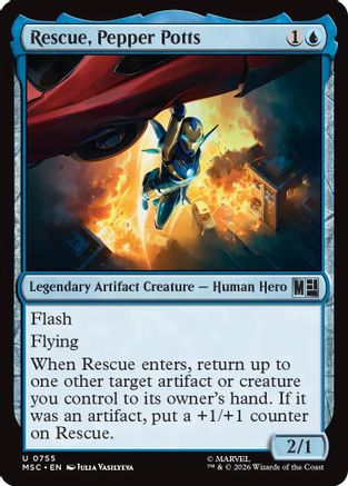 Rescue, Pepper Potts (MSC-755) - Commander: Marvel Super Heroes Foil