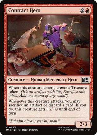 Contract Hero (MSC-683) - Commander: Marvel Super Heroes