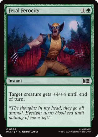 Feral Ferocity (MSC-560) - Commander: Marvel Super Heroes Foil