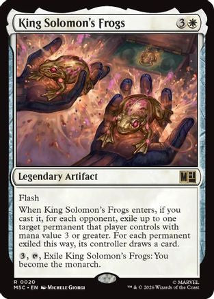 King Solomon's Frogs (MSC-020) - Commander: Marvel Super Heroes
