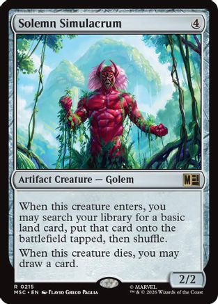 Solemn Simulacrum (MSC-215) - Commander: Marvel Super Heroes