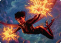 The Wasp, Winsome Avenger Art Card (AAMSH-032) - Art Series: Marvel Super Heroes