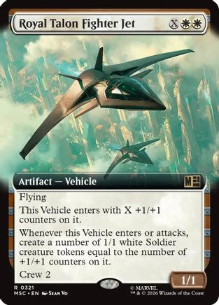 Royal Talon Fighter Jet (Extended Art) (MSC-321) - Commander: Marvel Super Heroes