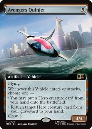 Avengers Quinjet (Extended Art) (MSC-426) - Commander: Marvel Super Heroes