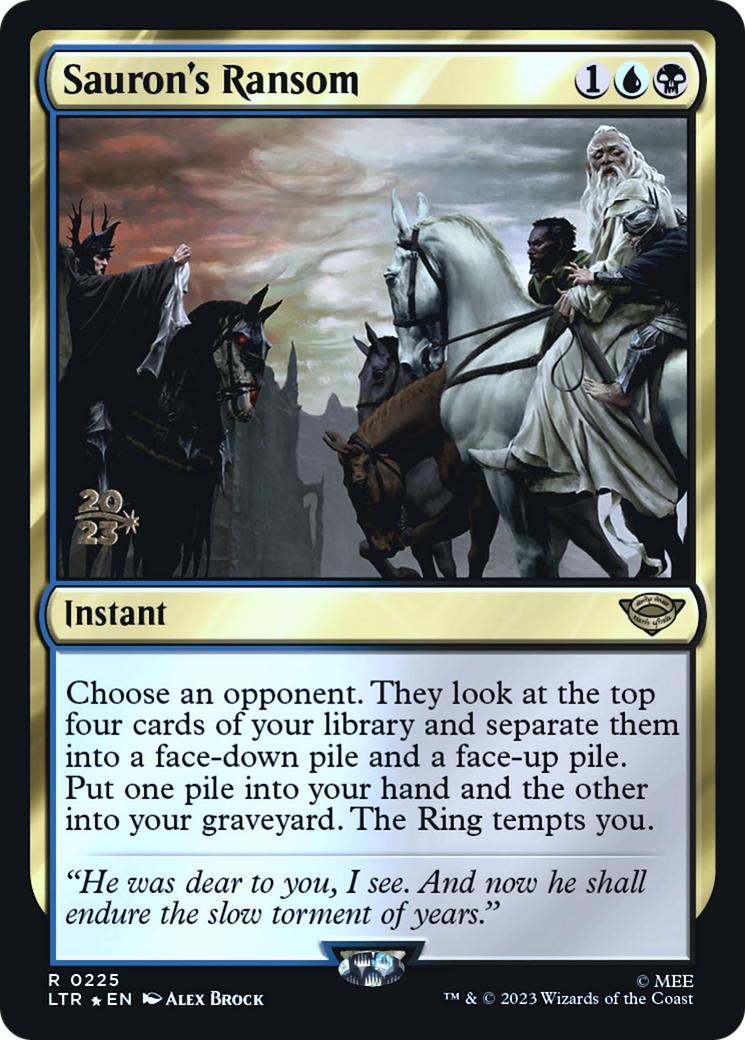 Sauron's Ransom (PRE-225) - Tales of Middle-earth Promos Foil