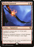 Blazing Sunsteel (CMR-364) - Commander Legends